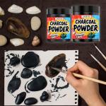 Eyaeyao Charcoal Powder for Drawing - Premium Fine Art Charcoal for Sketching, Shading & Blending - Artist Grade for Pencils, Canvas, Paper - Beginners & Professionals (4 Ounces)