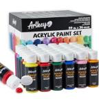 Artkey Acrylic Paint Set - 36 Colors 2 oz/59 ml Acrylic Paints Professional Artists Painting Kit for Canvases Fabric Rock Leather Easter Egg Wood Ceramic Glass Art Craft Painting