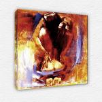 CTX Art - Hugs with Burning Passion Painting Wall Art on Canvas for Wall and Home Decorations (30cm x 30cm (12inches * 12inches))