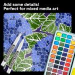 ARTISTRO 5 White Paint Pen for Glass Marking, Rock Painting, Ceramic, Wood, Tire, Fabric, Metal, Canvas - Set of 5 Acrylic Paint Markers Water-based - Extra-fine Tip