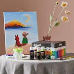 Artkey Acrylic Paint Set - 36 Colors 2 oz/59 ml Acrylic Paints Professional Artists Painting Kit for Canvases Fabric Rock Leather Easter Egg Wood Ceramic Glass Art Craft Painting