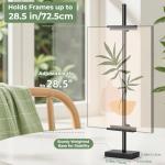 Rofio Adjustable Tabletop Easel Stand, Picture Easels for Display up to 28.5 Inches, Heavy Duty Metal Picture Frame Holder for Artwork, Signs & Certificates Display Stand (Black)