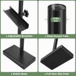 Rofio Adjustable Tabletop Easel Stand, Picture Easels for Display up to 28.5 Inches, Heavy Duty Metal Picture Frame Holder for Artwork, Signs & Certificates Display Stand (Black)