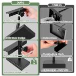 Rofio Adjustable Tabletop Easel Stand, Picture Easels for Display up to 28.5 Inches, Heavy Duty Metal Picture Frame Holder for Artwork, Signs & Certificates Display Stand (Black)