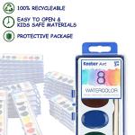 36 Pack Watercolor Paint Set, 8 Colors Washable Water Color with Paint Brush, Water Color Paint Sets for Kids and Adults, Party Favors, Christmas Gift