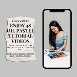 Aliferous Art Oil Pastels - 48 Colors soft pastels for artists - oil pastel set - pastels art set - portfolio oil pastels professional - pastels art supplies for kids - pastel kit