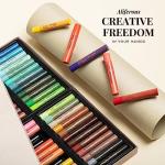 Aliferous Art Oil Pastels - 48 Colors soft pastels for artists - oil pastel set - pastels art set - portfolio oil pastels professional - pastels art supplies for kids - pastel kit