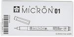 Sakura 50150 Micron Pen, 01-0.25mm Tip, Black Ink, Box of 12 Pens