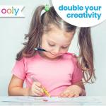 Ooly Double-Ended Colored Pencils, Set of 12 with 24 Colors, Drawing & Coloring Pencils for Kids and Adults, Colorful School Supplies for Arts and Crafts, Double-Ended