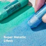 LIGHTWISH Handmade Metallic Soft Pastel Set 24 Colors,Super Soft & Blendable Chalk Pastel Sticks for Professional Drawing Painting,Blending