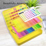 KALOUR PDAS 50 Neon Colored Pencils for Adult Coloring Books, Fluorescent colored Professional Drawing pencils Set Art Supplies Kit for Adults Beginners Artists, Soft Core