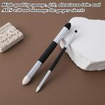 6 PCS Artist Blending Sponge Pen, Double Headed Washable Rubbing Sponge Brush Dual Tip Oil Pastel Blending Tools for Sketching, Drawing, and Highlighting