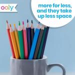 Ooly Double-Ended Colored Pencils, Set of 12 with 24 Colors, Drawing & Coloring Pencils for Kids and Adults, Colorful School Supplies for Arts and Crafts, Double-Ended