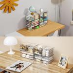 Yieach 3Pack Clear Drawer Organizers Stackable,Acrylic Storage Drawers With 10 Drawers,Multipurpose Office Supply Organizer and Makeup Organizer for Beauty,Craft,Pen,Medical,Stationary Desk Organizers