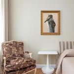 FOLKOR Wood Canvas Frame for 9x12 Oil Paintings Art Prints, Finished Antique Gold 9x12 Frame for Landscape Portrait, Ornate Art Frame for Office Living Room Wall Decor (Empty Frame, No Backboard)