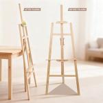 Wooden Easel Stand for Sign and Painting - Adjustable Artist Easel for Adults - Home & Wedding Display, Art Easel with Canvas Holder for Studio, Classroom