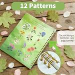 Watercolor Workbook, Watercolor Coloring Book Beginner Friendly Painting kit for Adults, 12 Colors Water Color Paint with Palette & 2 Brush, Exploration Gift (Flower)