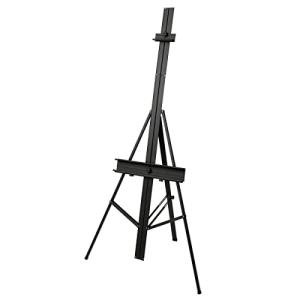 Artist's Loft 74" Black Aluminum Gigante Studio Easel - Display Painting, Photos, Signs, and Art - 1 Pack
