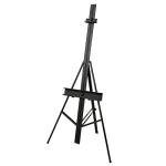 Artist's Loft 74" Black Aluminum Gigante Studio Easel - Display Painting, Photos, Signs, and Art - 1 Pack