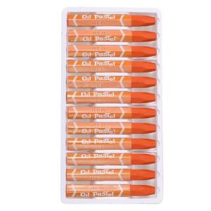 PATIKIL Orange Oil Pastels, 24Pcs Soft Oil Crayons Vibrant and Creamy Pastels Stick Art Supplies for Art Painting Drawing Blending Graffiti for Artists Beginners