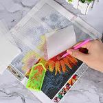 300 Pieces Diamond Painting Release Paper 15 x 15 cm and 15 x 10 cm Double-Sided Non-Stick Cover Replacement 5D Diamond Painting Accessories Tool for Adult Kids