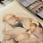 PHOENIX Skin Tone Watercolor Paint Set - 12 Flesh Colors Artist Grade Half Pans Palette Portrait Colors Watercolor Travel Set for Adults, Professional Artists