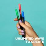 SAKURA Gelly Roll UV Pen - UV Gel Invisible Ink - With Keychain Flashlight - For Art or Drawing - Red, Green & Blue - 9 Pens, 3 Lights