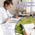 A4 Marker Paper Pad 50 Sheets, 8.3×11.7 Inch Bleedproof Art Sketch Pad, 73lb/120gsm Drawing Paper Spiral Sketch Book, Alcohol Marker Paper Painting Coloring Paper for Beginners, Artists, Gift