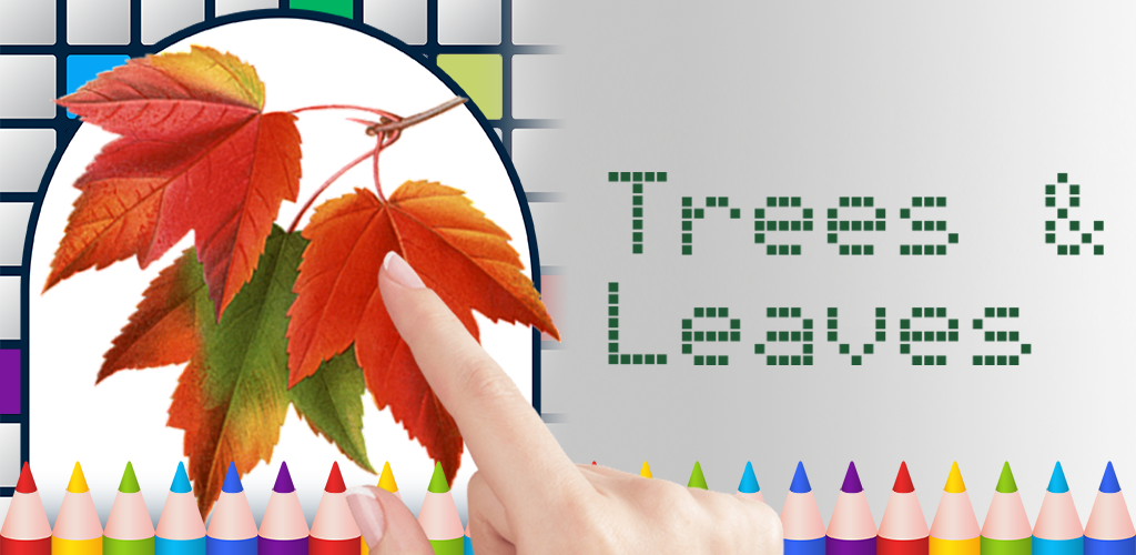 Trees & Leaves Color by Number - Free Pixel Art Game - Coloring Book Pages - Happy, Creative & Relaxing - Paint & Crayon Palette - Zoom in & Tap to Color - Share Creations with Friends!