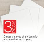 Daler-Rowney Simply Canvas Panel, 8x10 inches, 3 Pack - Artist Canvas for Oil, Acrylic, Pouring & Mixed Media - 100% Cotton, Triple Primed