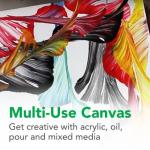 Daler-Rowney Simply Canvas Panel, 8x10 inches, 3 Pack - Artist Canvas for Oil, Acrylic, Pouring & Mixed Media - 100% Cotton, Triple Primed