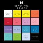 FolkArt 16 Piece Multi Surface Acrylic Craft Paint Set Formulated to be Non-Toxic that is Perfect for Beginners and Artists, Bright Colors Count, 2 Fl Oz (Pack of 16)