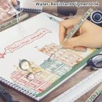 STANBLUE 12 Colored Micro Pens 05, Fineliner pens Waterproof Archival Ink Micro Pen Set, Drawing Art Pens for Illustrating, Journaling, Bible Zentangle Supplies