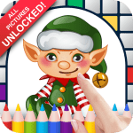 Christmas Elves Color by Number - No Ads Pixel Art Game - Coloring Book Pages - Happy, Creative & Relaxing - Paint & Crayon Palette - Zoom in & Tap to Color - Share Creations with Friends!