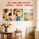 Simetufy 16 x 20 inch 24 Pack Large Flat Canvas Boards, Painting Canvas Panels- Gesso Primed Acid-Free 100% Cotton for Acrylics Oil Watercolor Tempera Paints