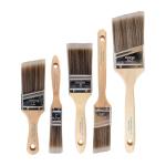 Pro Grade, Paint Brushes, 5-Piece, Paint Brush Set: Flat & Angle Brushes for Latex and Oil Paints, Stains, Interior & Exterior Home Improvement