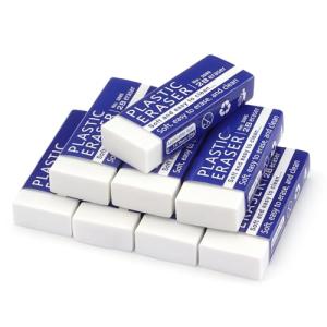 Tamaki White Erasers for Clean, Large Pencil Erasers, 8 Pack