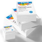 Gotideal Canvas for Painting, 20 Pcs Multi Pack Stretched Paint Canvas, Blank Painting Canvases for Acrylic,Oil,Art Supplies for Artists,Adults 3x3,5x7,8x10,11x14 5pcs of Each