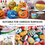 52 Pcs Acrylic Paint Set - 36 Colors (2oz/60ml) with Brushes, Knives & Palette - Rich Pigments Gifts for Adults, Artists & Beginners - Painting on Canvas, Ceramic, Rock, Wood