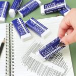 Tamaki White Erasers for Clean, Large Pencil Erasers, 8 Pack