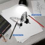 Heshengping, Sketching and Drawing Pencils Set 26pcs, Art Supplies Drawing pencil Kit,Graphite Charcoal Professional Pencils Set, Adults Beginners Artist