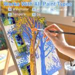 Gotideal Canvas for Painting, 20 Pcs Multi Pack Stretched Paint Canvas, Blank Painting Canvases for Acrylic,Oil,Art Supplies for Artists,Adults 3x3,5x7,8x10,11x14 5pcs of Each