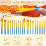 100-Pack 8x10 Inch Canvas Boards for Painting – Complete Art Kit with 50 Brushes, 20 Art Aprons & Paint Trays – Includes Mini Easel for Adults Beginners & Party Art Projects Home Deco