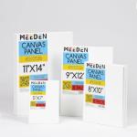 MEEDEN 12-Pack Canvas Boards for Painting, 16 × 20 Inches Blank White Canvas Panels, 100% Cotton, 8 oz Gesso-Primed, Canvas Art Supplies for Acrylic Pouring Airbrushing & Oil Painting