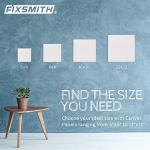 FIXSMITH Canvas Boards for Painting 8x8 Inch, Super Value 24 Pack Paint Canvases, White Blank Canvas Panels, 100% Cotton Primed, Painting Art Supplies