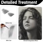 76 PCS Oil Pastel Blending Tools for Drawing, Blending Stumps and Paper Art Blenders Set with 60pcs Replacement Heads, Sponge Pens Sketch Drawing Tools for Highlighting Shadowing