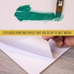 U.S. Art Supply 9" x 12" Premium Heavy-Weight Oil Painting Pad (2 Pack, 30 Sheets Total) - 90lb (190gsm) - Oil Pastel Paper for Students and Adults