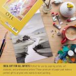 U.S. Art Supply 9" x 12" Premium Heavy-Weight Oil Painting Pad (2 Pack, 30 Sheets Total) - 90lb (190gsm) - Oil Pastel Paper for Students and Adults