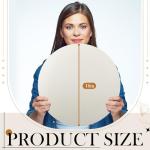 Ireer 4 Pcs 16 Inch Round Canvas Stretched Canvases for Painting Blank Large Round Canvas Panels White Quality Circle Canvas Board for Oil Acrylic Pouring Gouache Crafts Art…