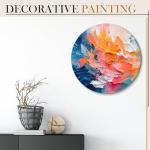 Ireer 4 Pcs 16 Inch Round Canvas Stretched Canvases for Painting Blank Large Round Canvas Panels White Quality Circle Canvas Board for Oil Acrylic Pouring Gouache Crafts Art…